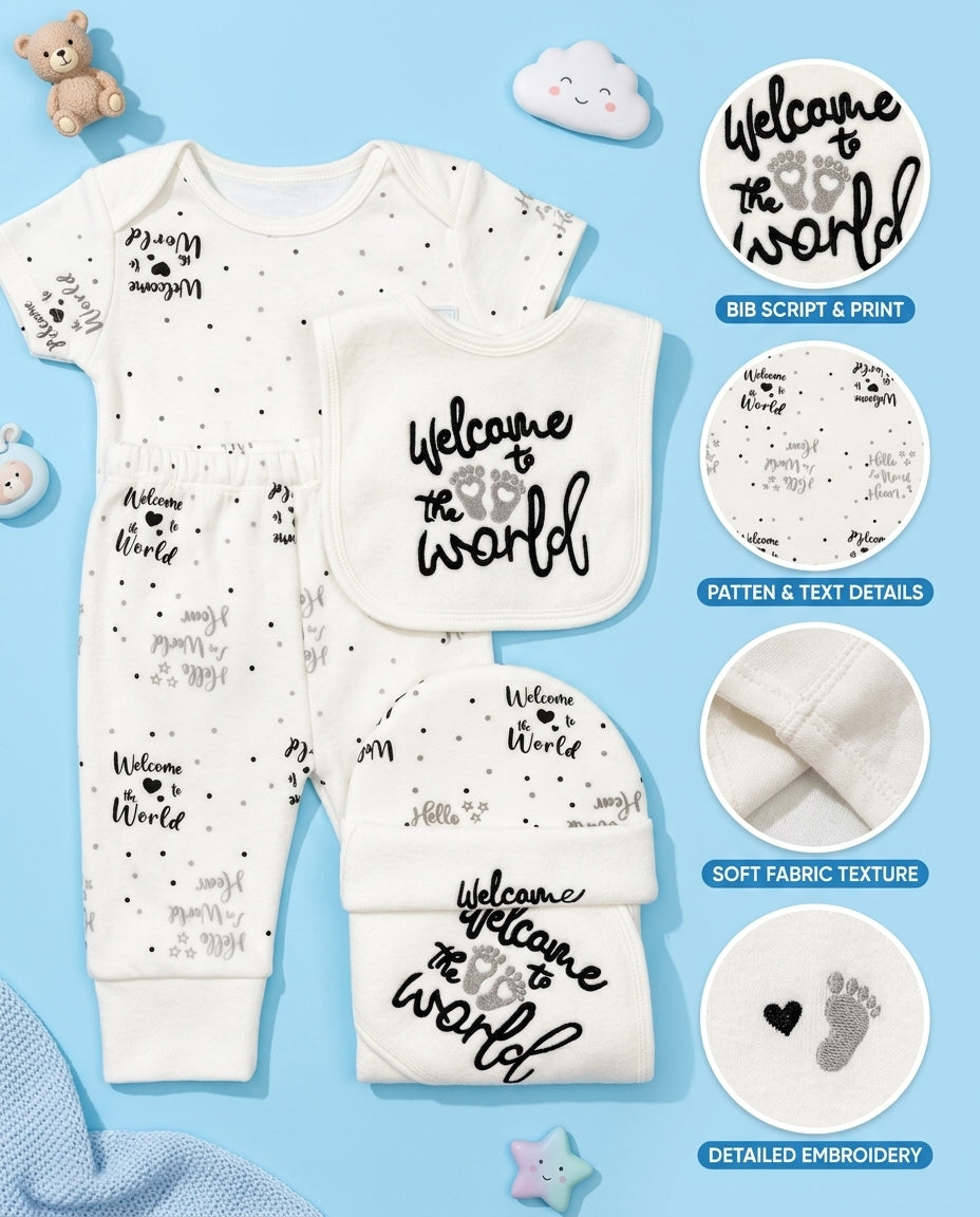 11 Pieces Fleece Starter Set - MM59 - Welcome to the World