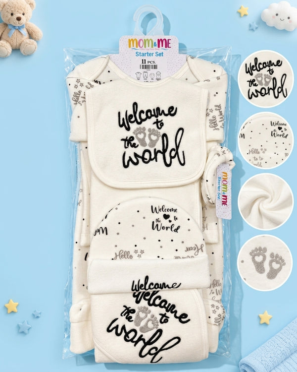 11 Pieces Fleece Starter Set - MM59 - Welcome to the World