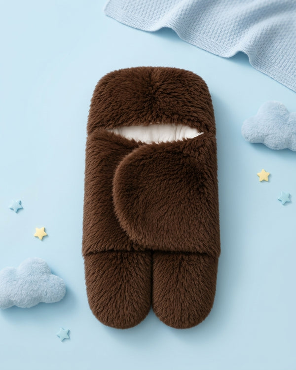 BF - Plush Swaddle - Chocolate Brown