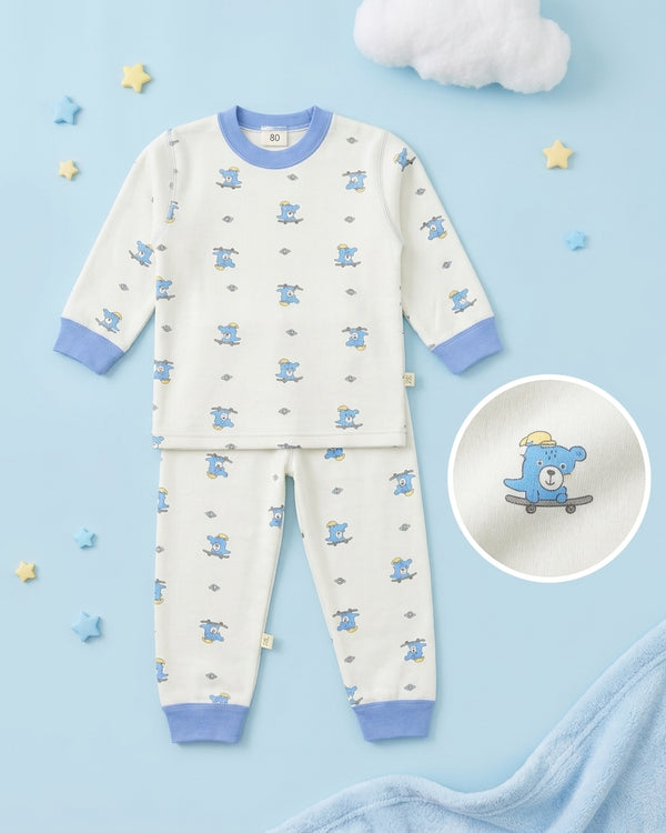 Winter Night Suit - Blue Crocodile - D3