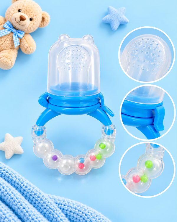 Fruit Pacifier - Rattle - Blue