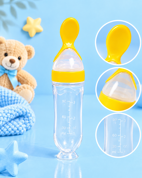 Mumlove Silicone Spoon Feeder - Yellow