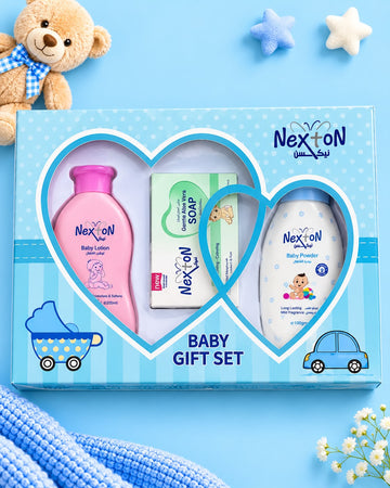 NEXTON Baby Gift Set – Lotion, Soap & Powder | Lune Kidz