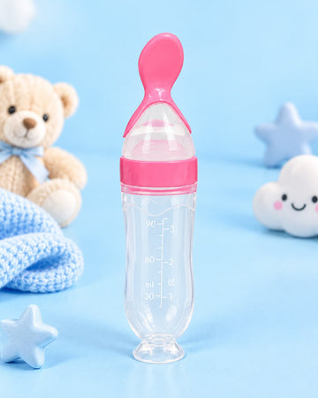 Mumlove Silicone Spoon Feeder - Pink