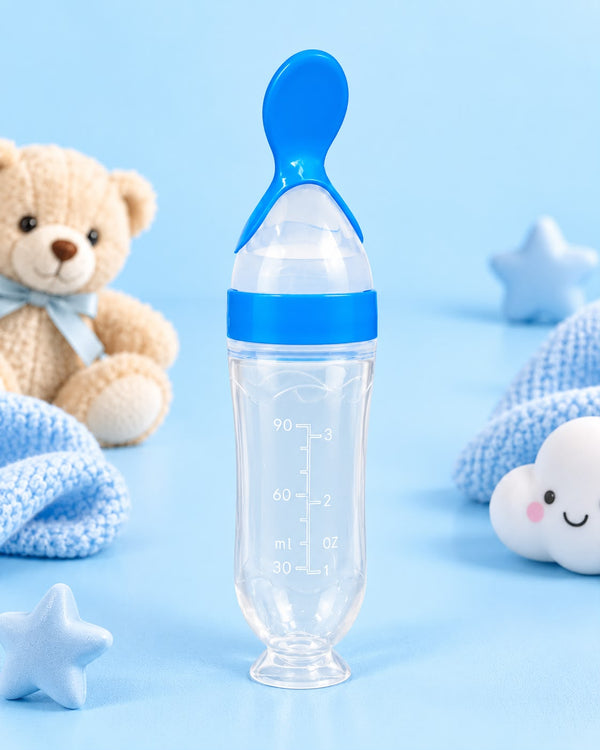 Mumlove Silicone Spoon Feeder - Blue